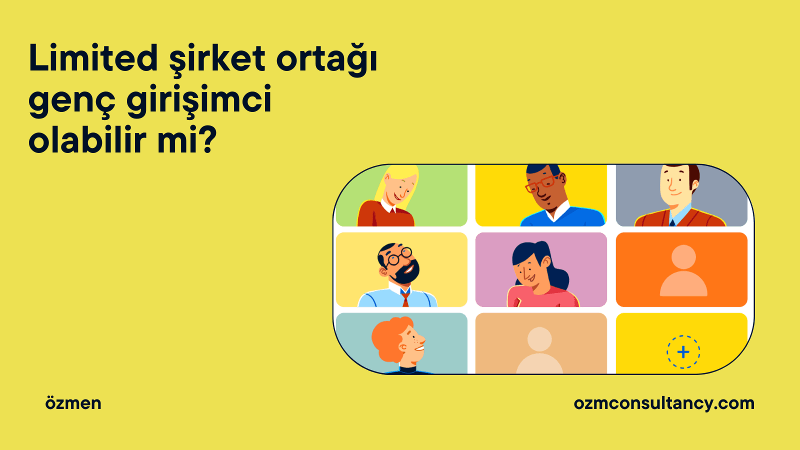 Limited şirket ortağı genç girişimci olur mu?