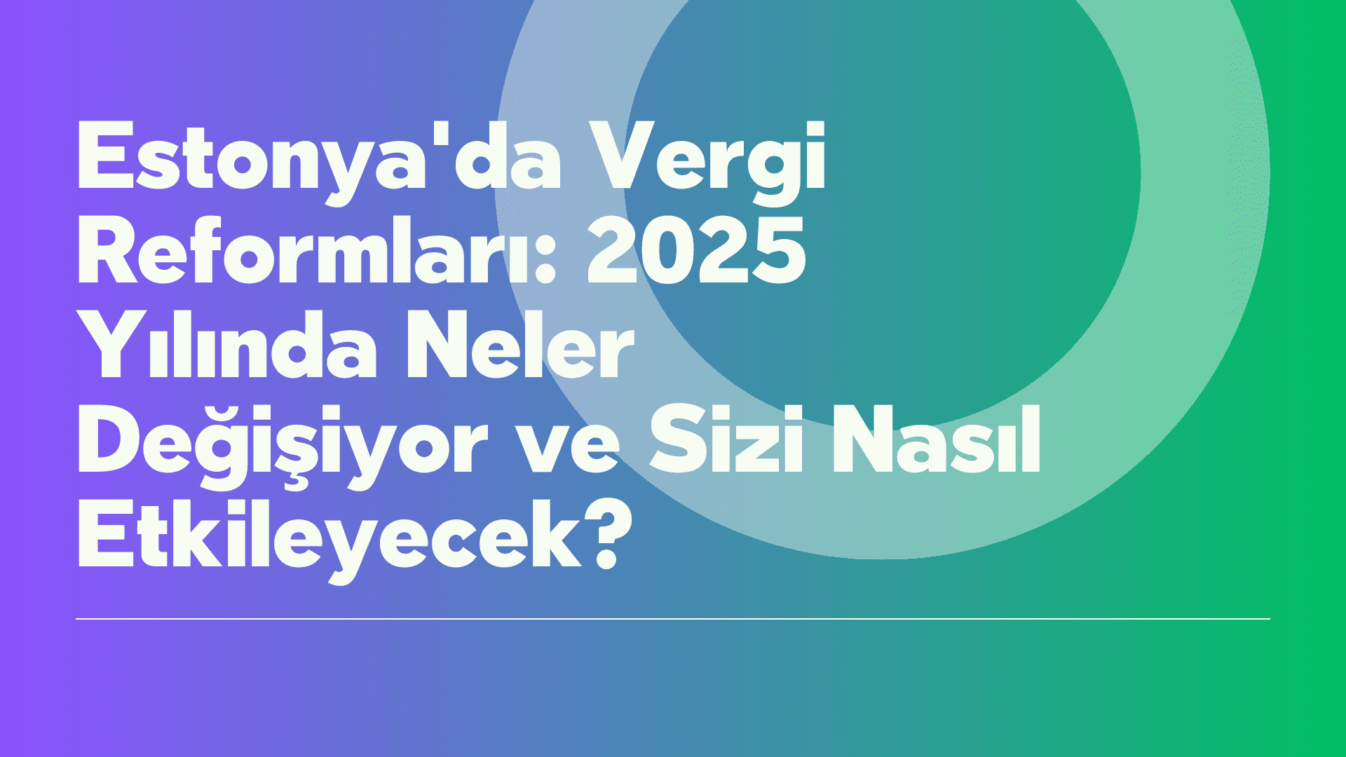 Estonya'da Vergi Reformları: 2025 Yılında Neler Değişiyor ve Sizi Nasıl Etkileyecek?