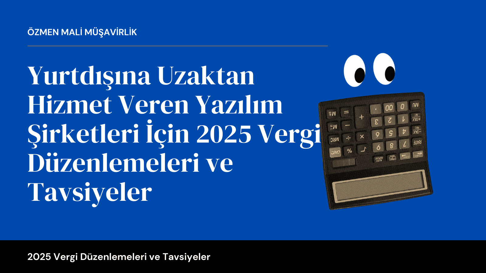 Yurtdışına Uzaktan Hizmet Veren Yazılım Şirketleri İçin 2025 Vergi Düzenlemeleri ve Tavsiyeler