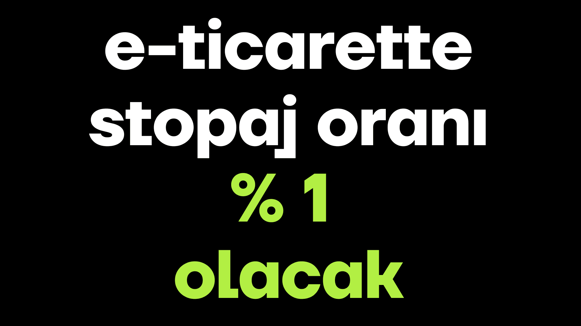 E-Ticaret Stopaj Oranı %1 Olarak Belirlendi