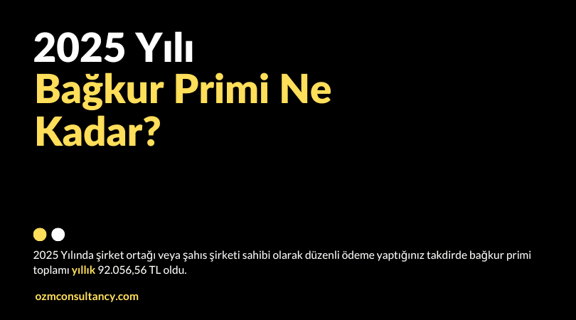 2025 Bağkur Primi Ne Kadar?