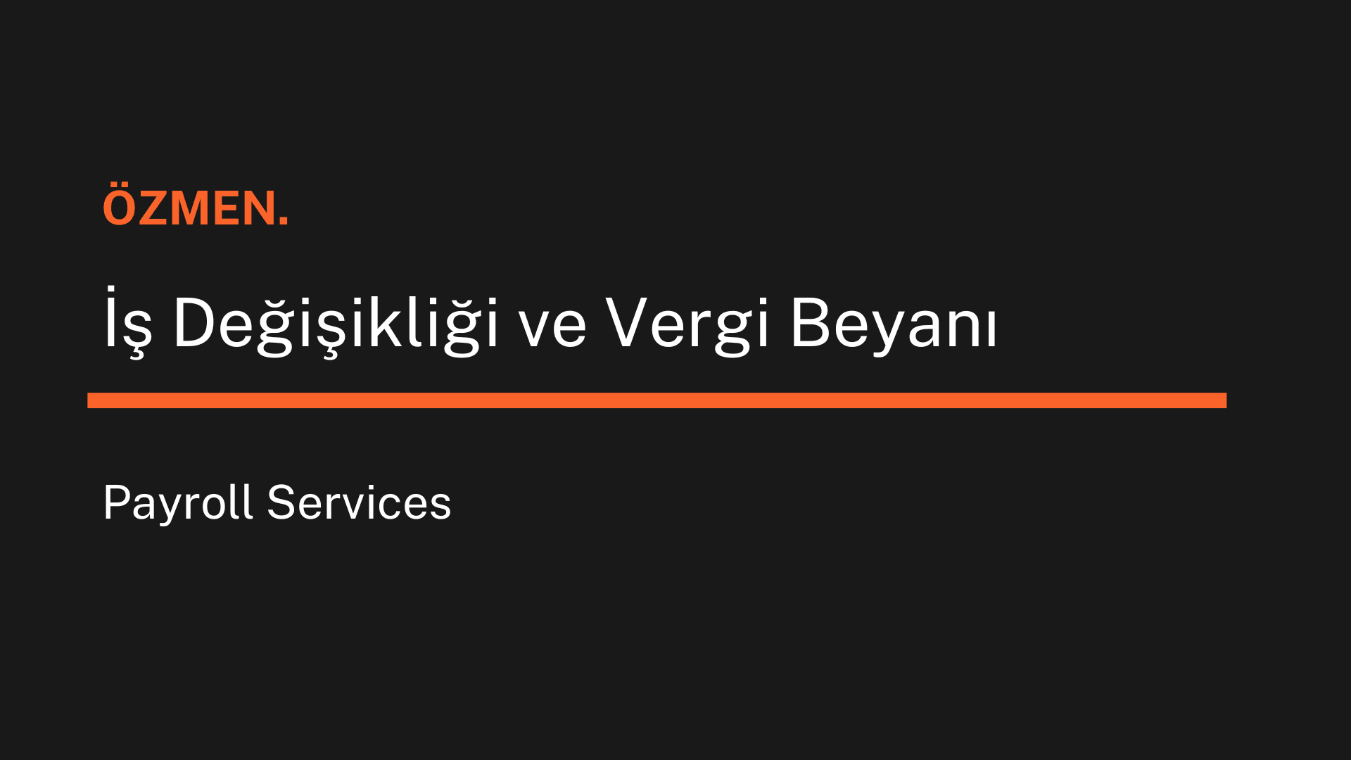 İş Değişikliği ve Vergi Beyanı