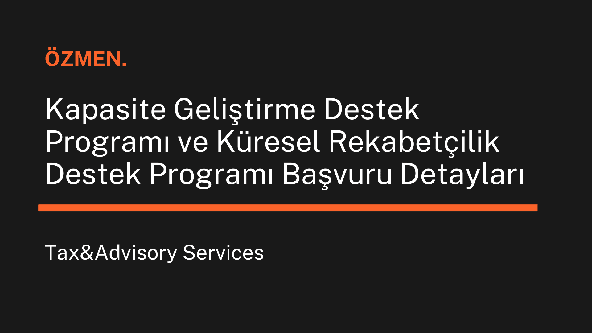Kapasite Geliştirme Destek Programı ve Küresel Rekabetçilik Destek Programı Başvuru Detayları