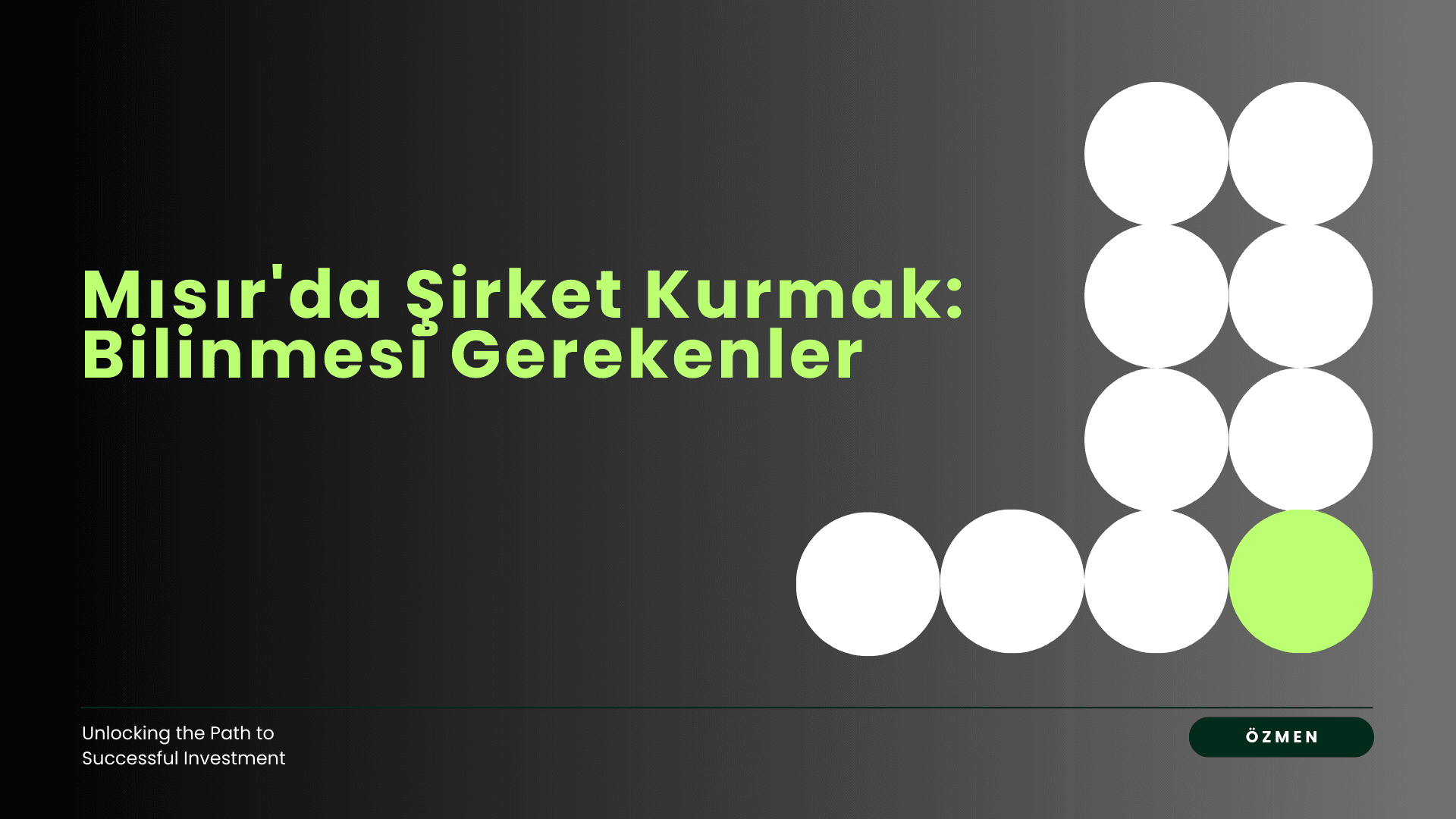 Mısır'da Şirket Kurmak: Bilinmesi Gerekenler