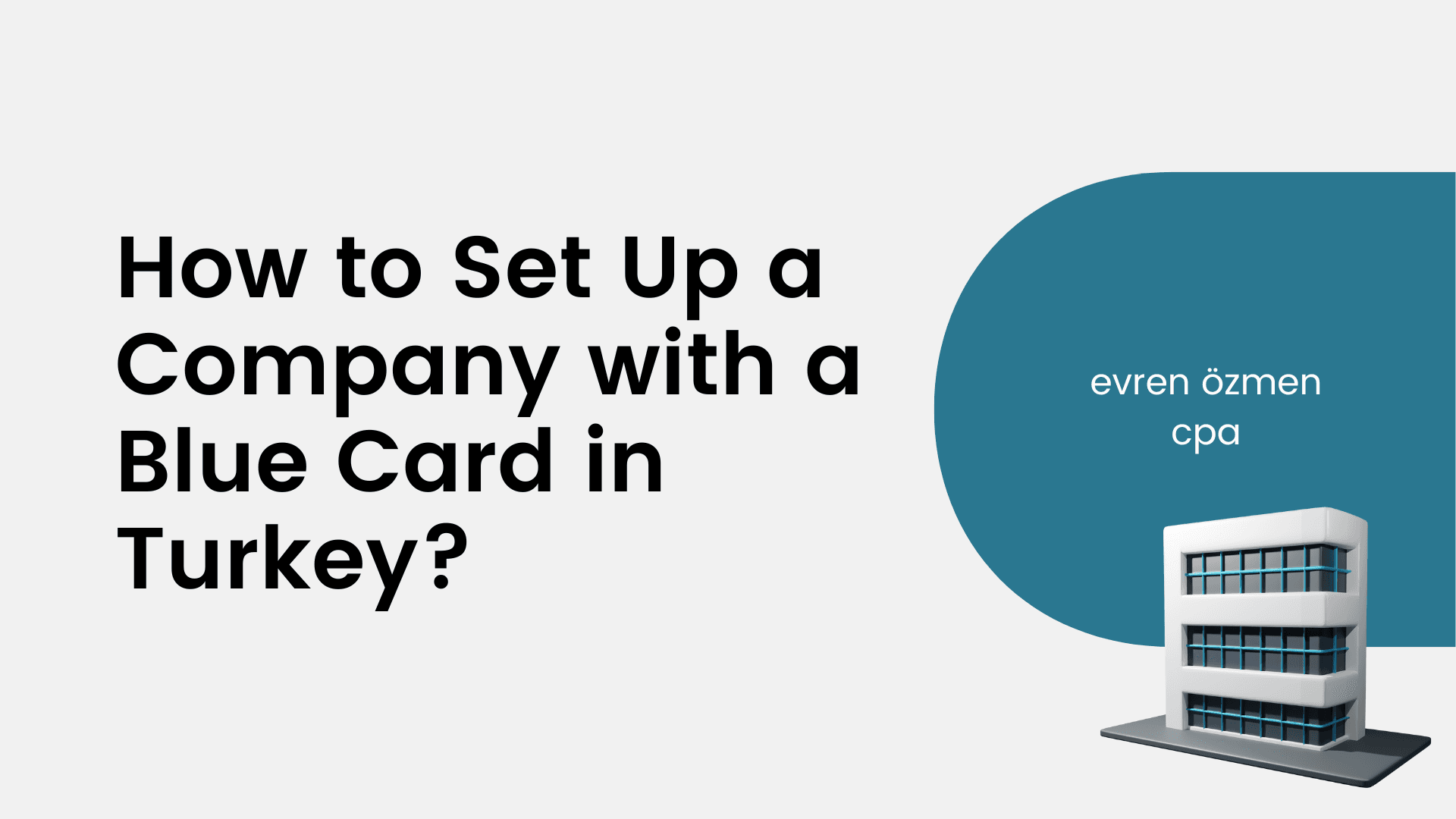 How to Set Up a Company with a Blue Card in Turkey?