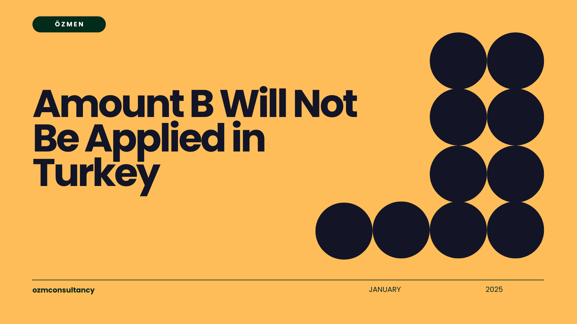 Amount B Will Not Be Applied in Turkey