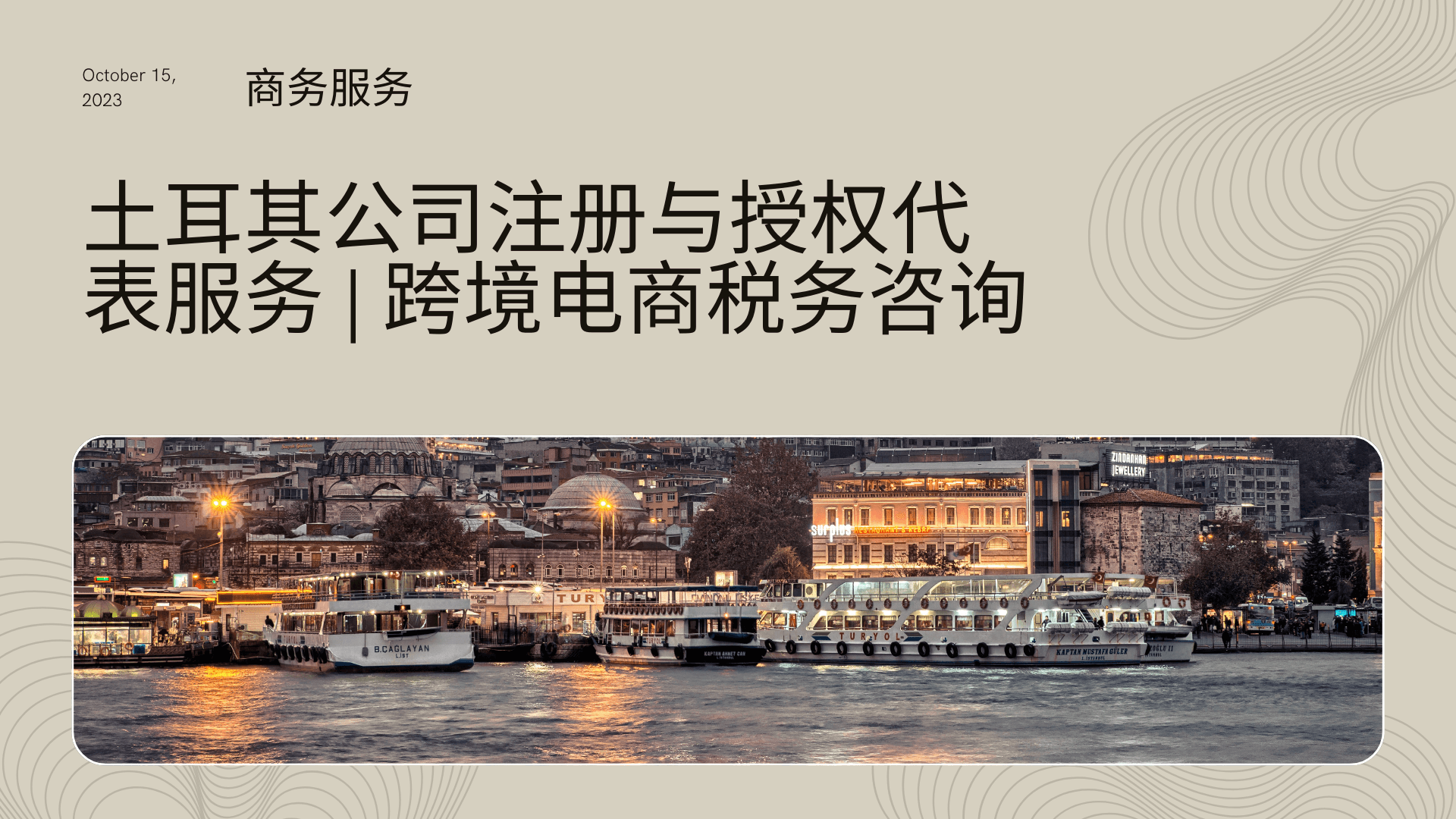 土耳其公司注册与授权代表服务 | 跨境电商税务咨询