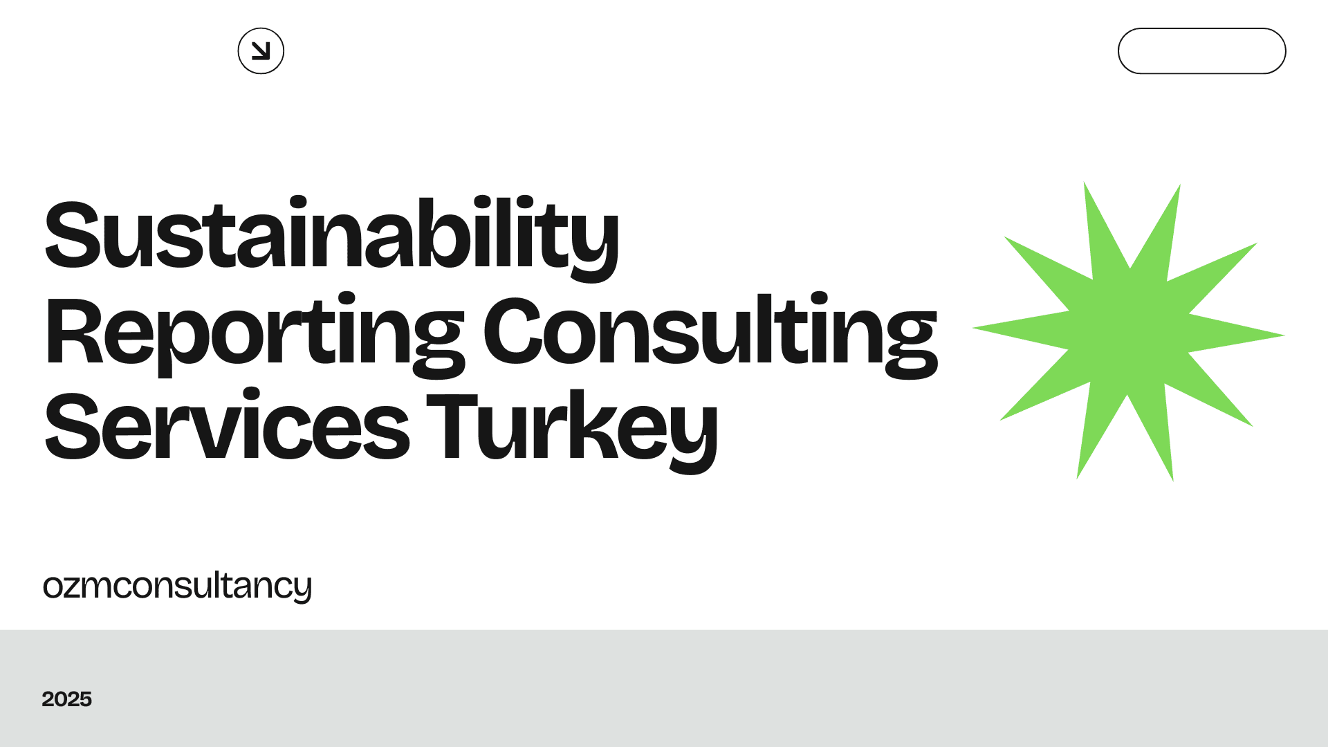 Sustainability Reporting Consulting Services Turkey