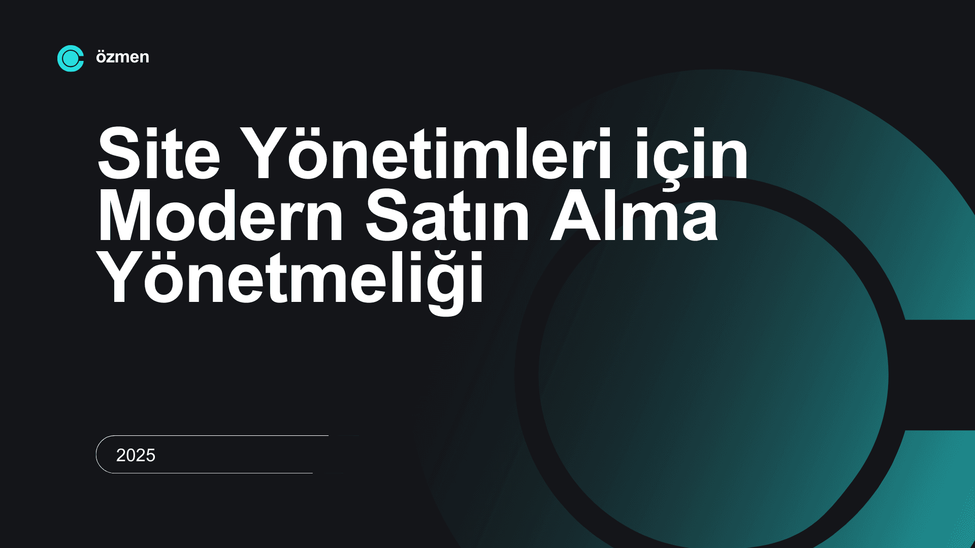 Site Yönetimleri için Modern Satın Alma Yönetmeliği