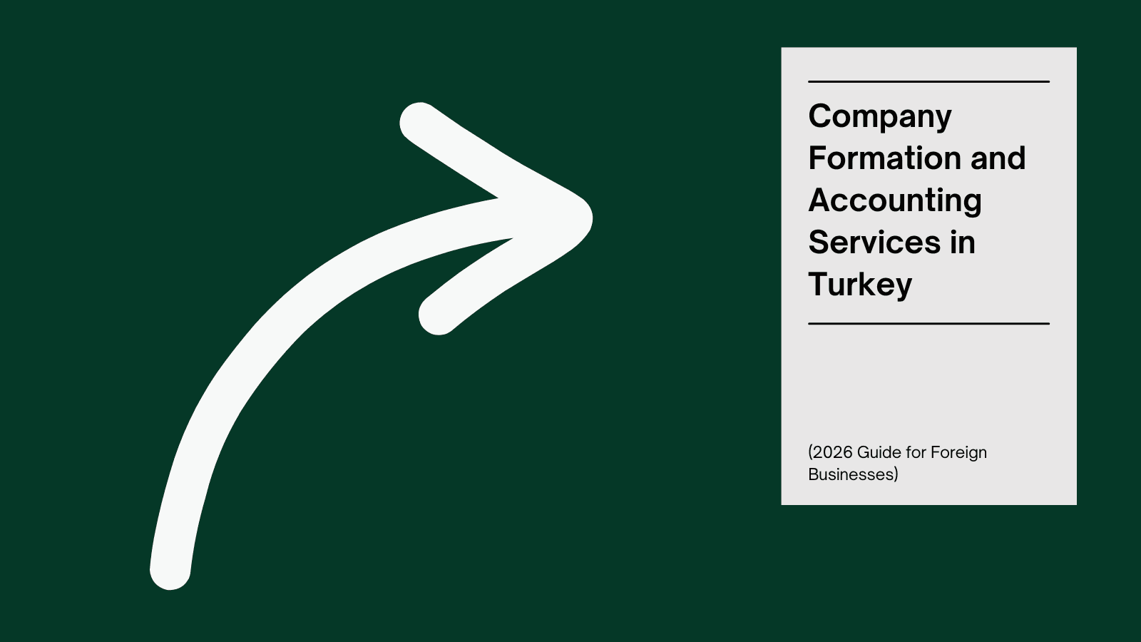 Company Formation and Accounting Services in Turkey (2026 Guide for Foreign Businesses)