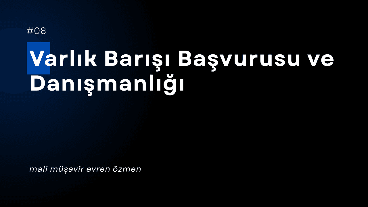 Varlık Barışı Başvurusu ve Danışmanlığı